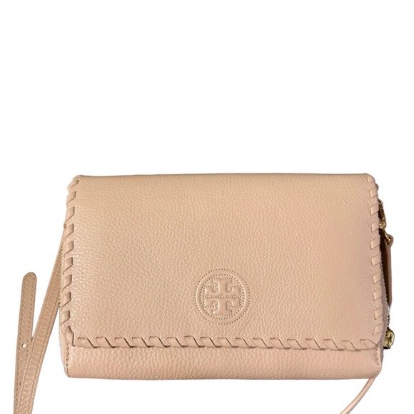 Tory Burch Beige Cream Crossbody Bag Plenty of Pockets & Cardholders - Picture 1 of 10